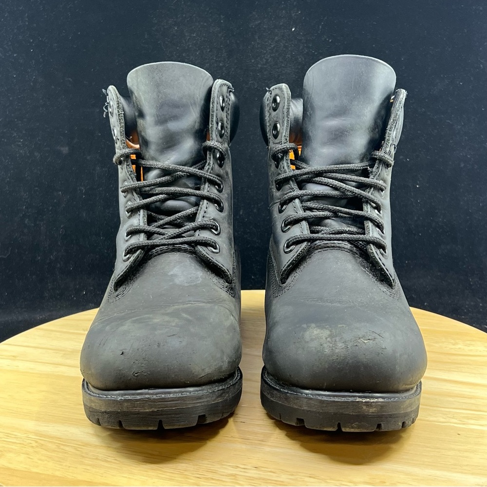 Timberland Men's Premium Black Suede Size 7 M Ankle Boots (Wmns size 8.5) - Picture 3 of 10